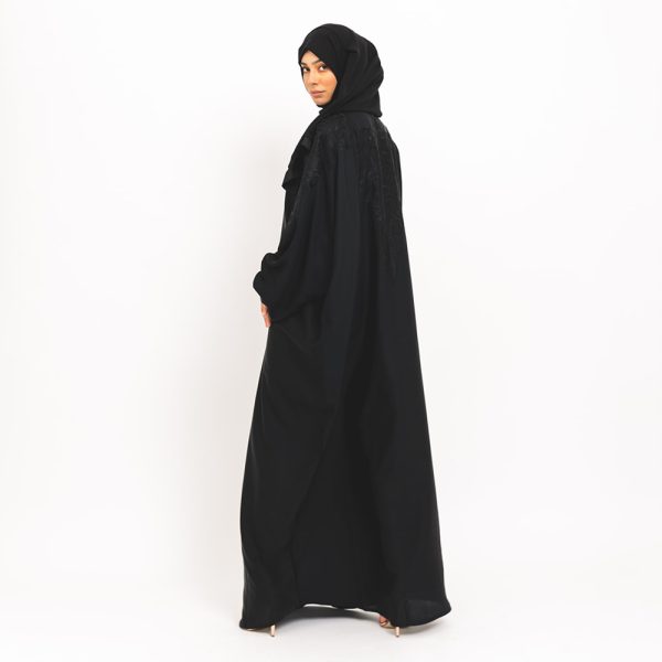 Midnight Floral Black Abaya