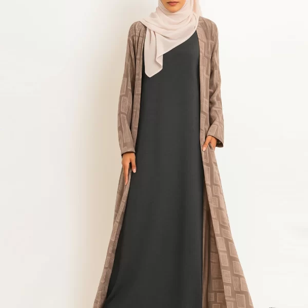 Dark Grey Abaya Inner Slip Dress