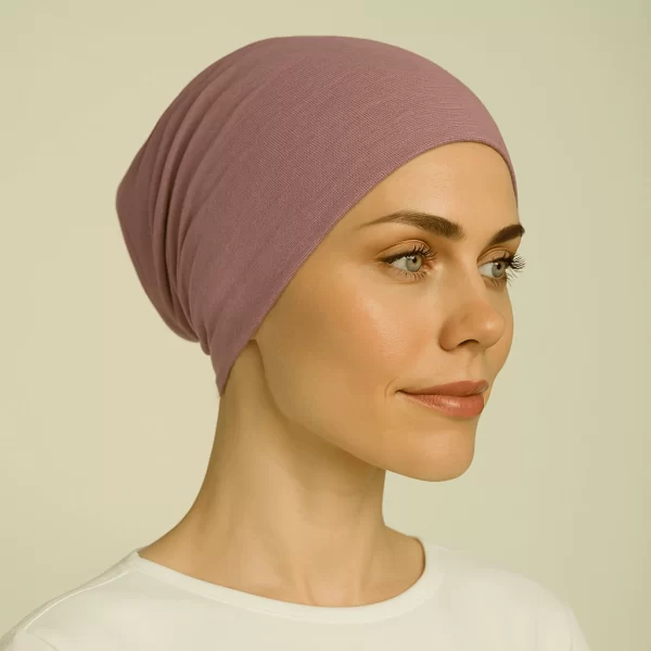 Tube Mauve Hijab Cap