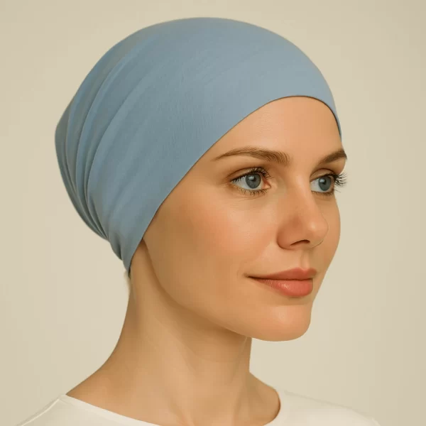 Tube Pastel Blue Hijab Cap