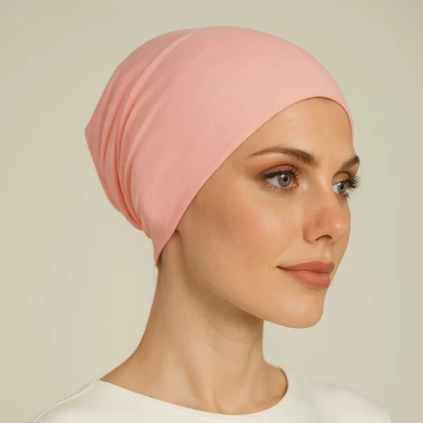 Tube Pink Hijab Cap
