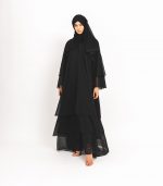 Black Flare Abaya