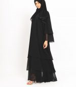 Black Flare Abaya 3