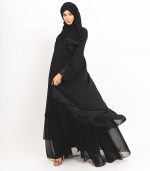Black Flare Abaya 6