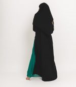 Black Khayt Open Abaya 3