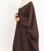 Coffee Brown Butterfly Abaya 2