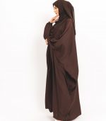Coffee Brown Butterfly Abaya 6