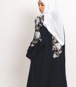 Floral Navy Open Kimono 2