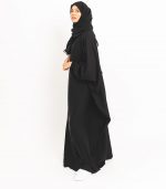 Modest Black Butterfly Abaya