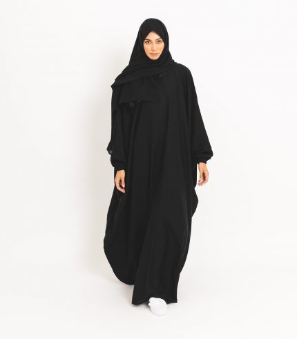 Modest Black Butterfly Abaya 3