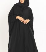 Modest Black Butterfly Abaya 4