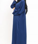 Royal Blue Essential Open Abaya 2