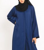 Royal Blue Essential Open Abaya 5