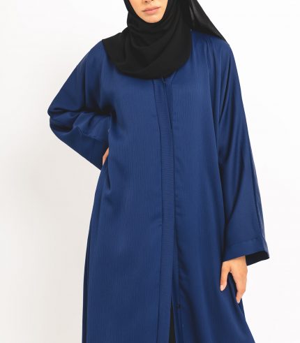 Royal Blue Essential Open Abaya 5