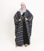 Thaqafa Grey Open Abaya