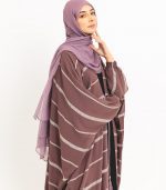 Thaqafa Mauve Open Abaya