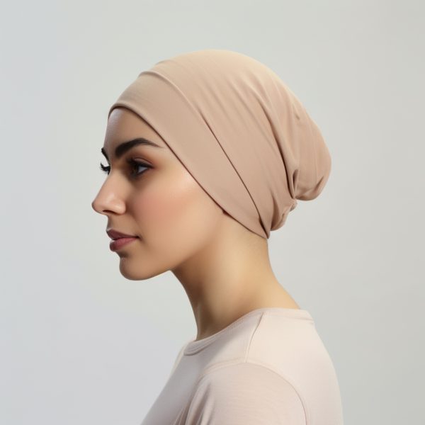 Beige Hijab Cap