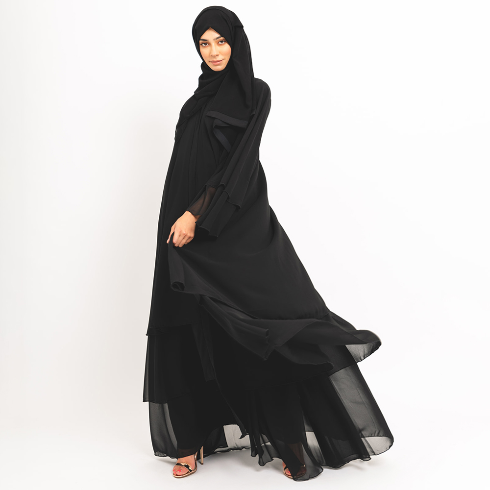 Black Flare Abaya