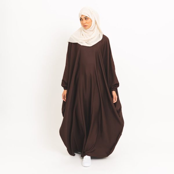 Coffee Brown Butterfly Abaya