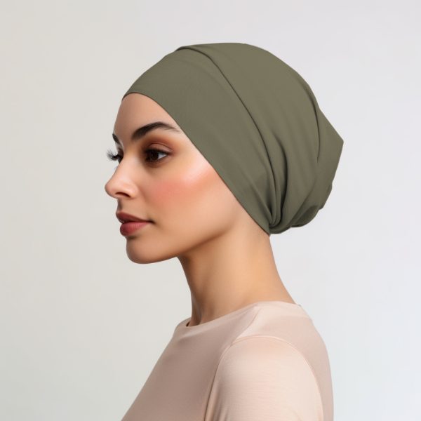 Khaki Hijab Cap