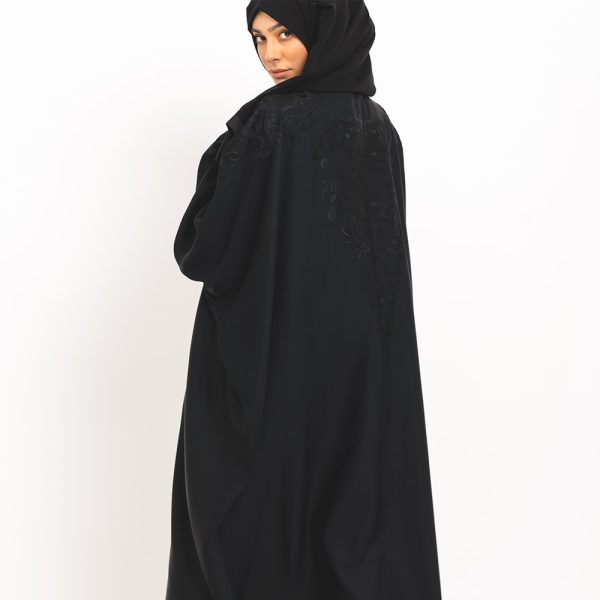 Midnight Floral Black Abaya