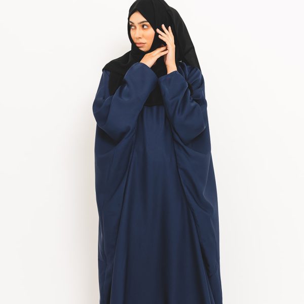 Navy Blue Butterfly Abaya