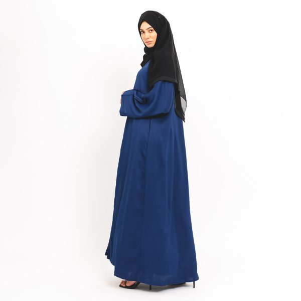 Royal Blue Essential Open Abaya