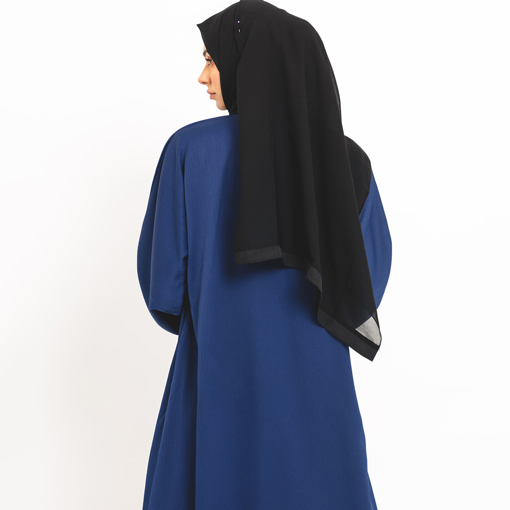 Royal Blue Essential Open Abaya