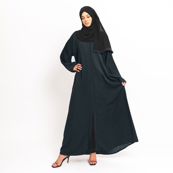 Black Essential Open Abaya