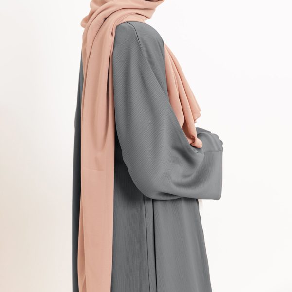 Grey Open Abaya