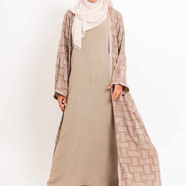 Beige Abaya Slip Dress